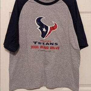 Hanes BeefyT Unisex Houston Texas Football Jersey Style Shirt 2006
